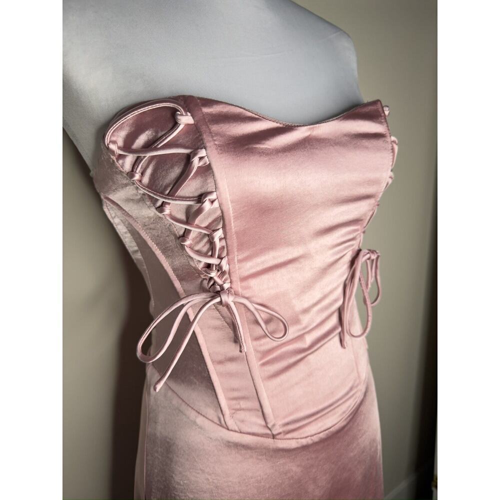 Princess Polly Lorah Corset Mini Dress Pink Glam Barbie Fairycore Y2K Feminine - Picture 6 of 12